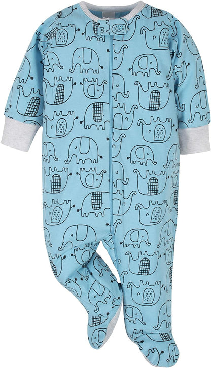 Baby-Boys 4-Pack Sleep 'N Plays Footies