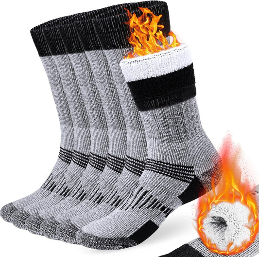 Merino Wool Socks for Men and Women Warm Thermal Boot Hiking Socks 3 Pairs